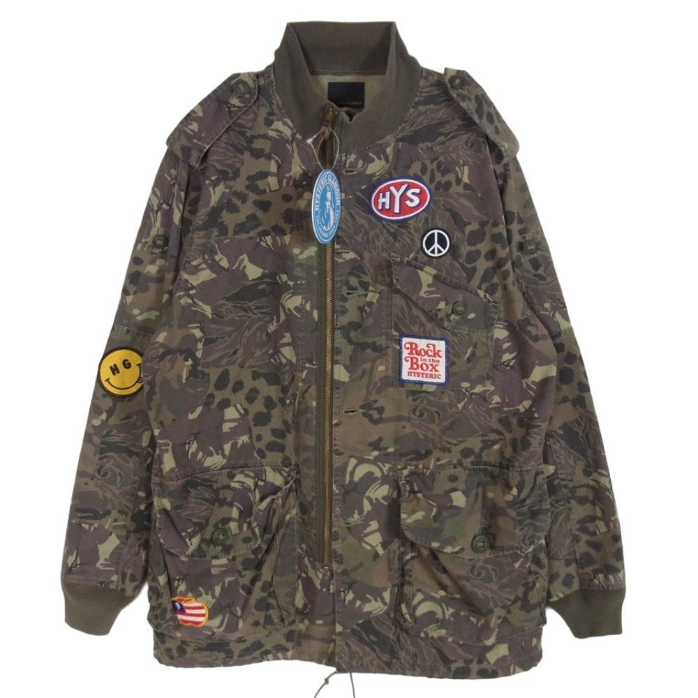 HYSTERIC GLAMOUR ヒステリックグラマー ミリタリージャケット 20SS 02201AB03 アーミーリメイクフィールドジャケット カーキ系 M【中古】