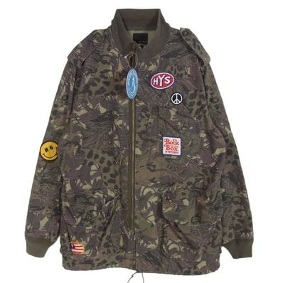 HYSTERIC GLAMOUR ヒステリックグラマー ミリタリージャケット 20SS 02201AB03 アーミーリメイクフィールドジャケット カーキ系 M【中古】