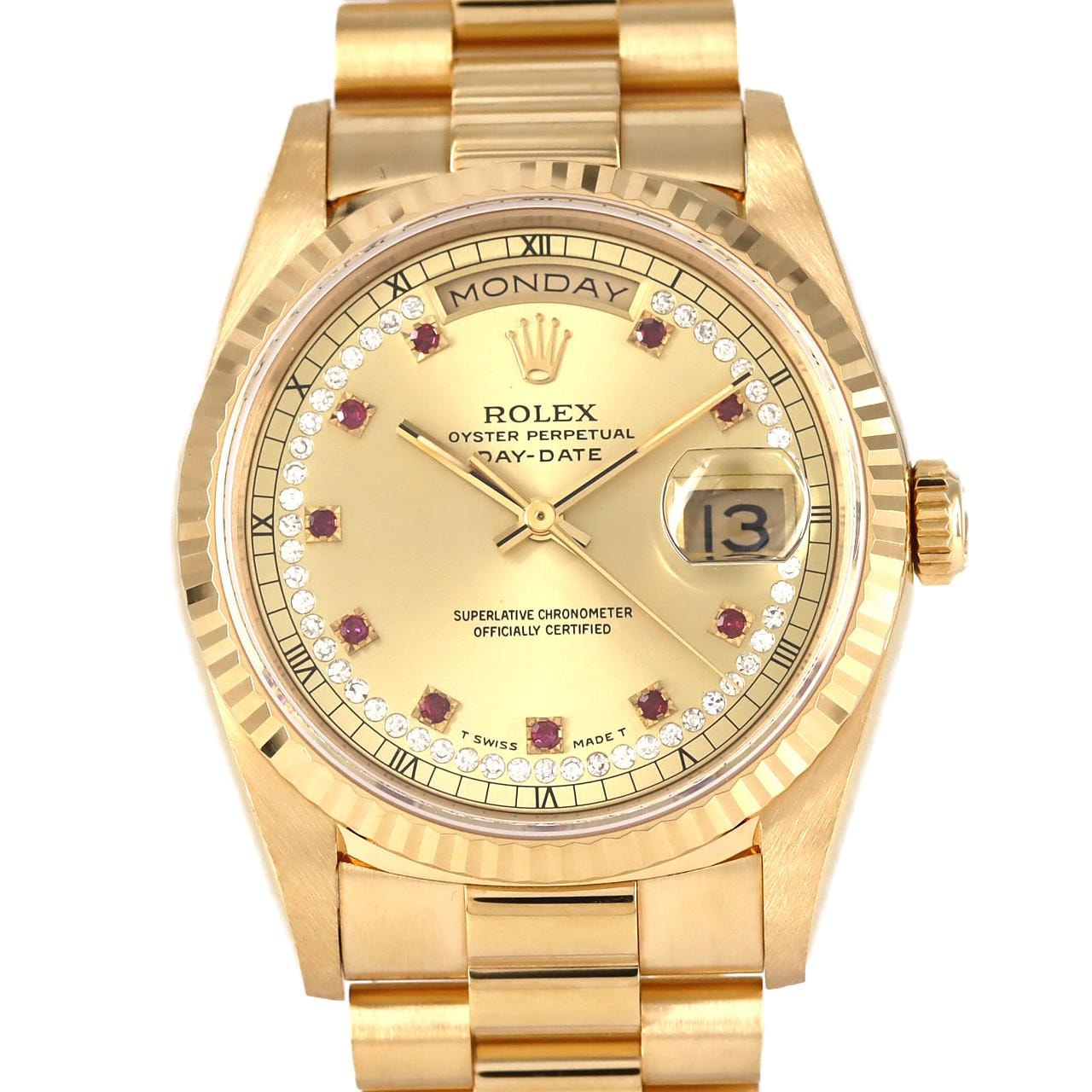 ロレックス デイデイト 18238LR YG 自動巻 X番