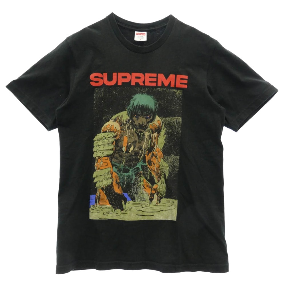 Supreme シュプリーム 23SS Ronin Tee ローニン フロントプリント クルーネック 半袖 Tシャツ ショートスリーブ カットソー ブラック系 S【中古】