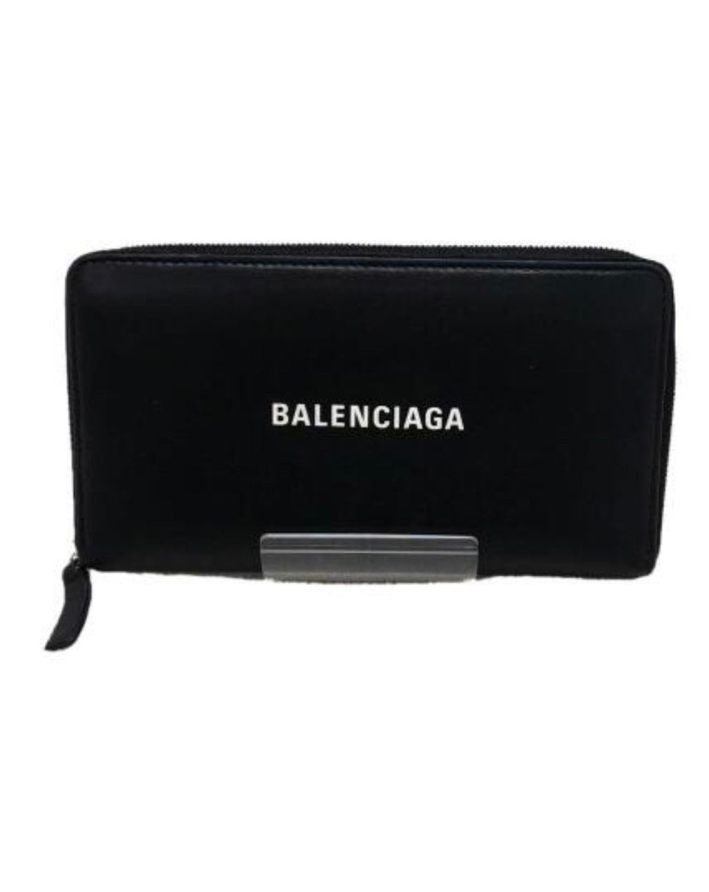 BALENCIAGA Everyday leather Zip Around Wallet "Black"