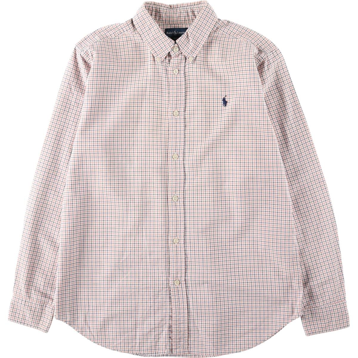 古着 ラルフローレン Ralph Lauren 長袖 ボタンダウンチェックシャツ レディースM相当/eaa652778