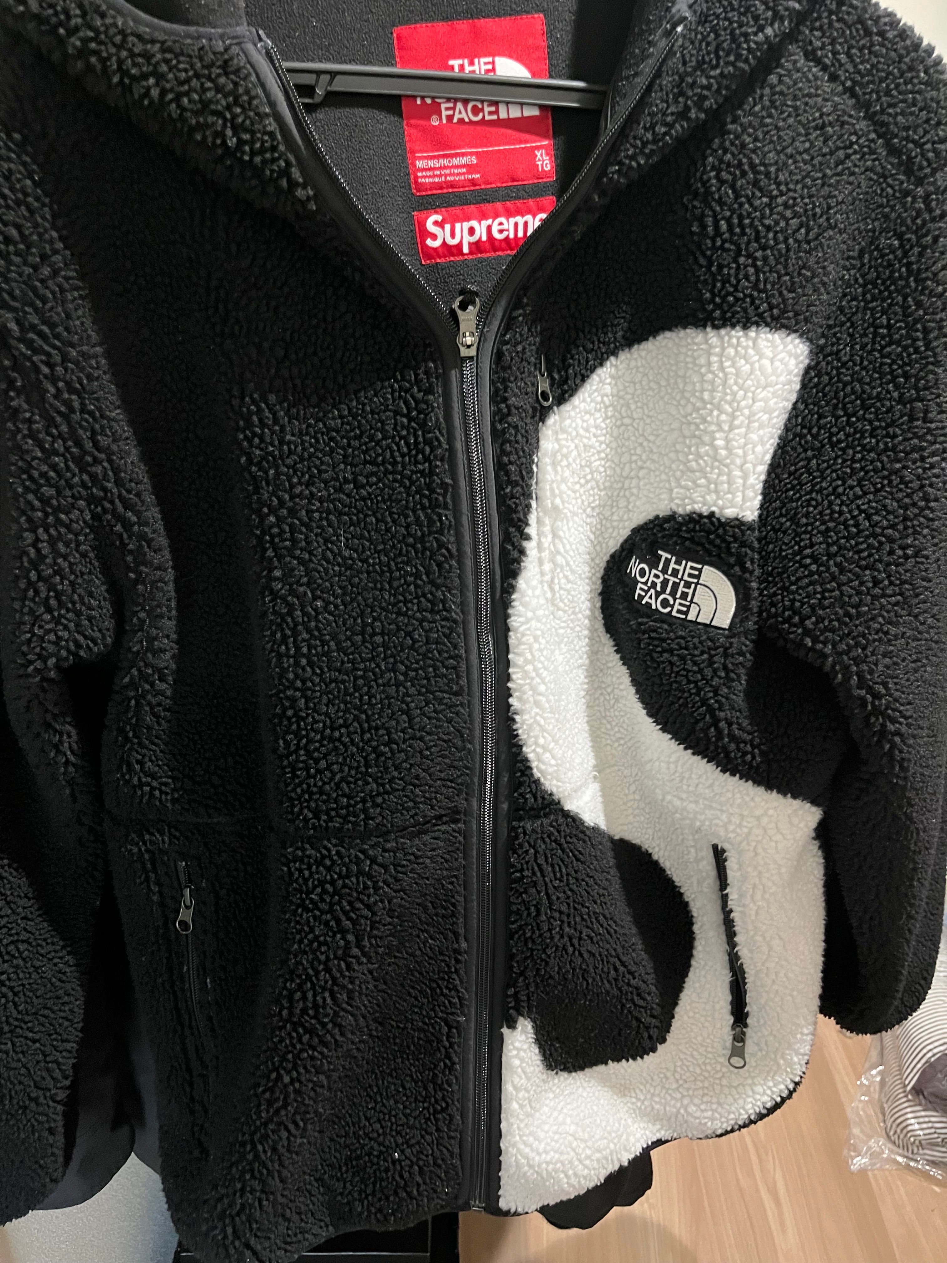 Supreme x The North Face S Logo Hooded Fleece Jacket "Black"