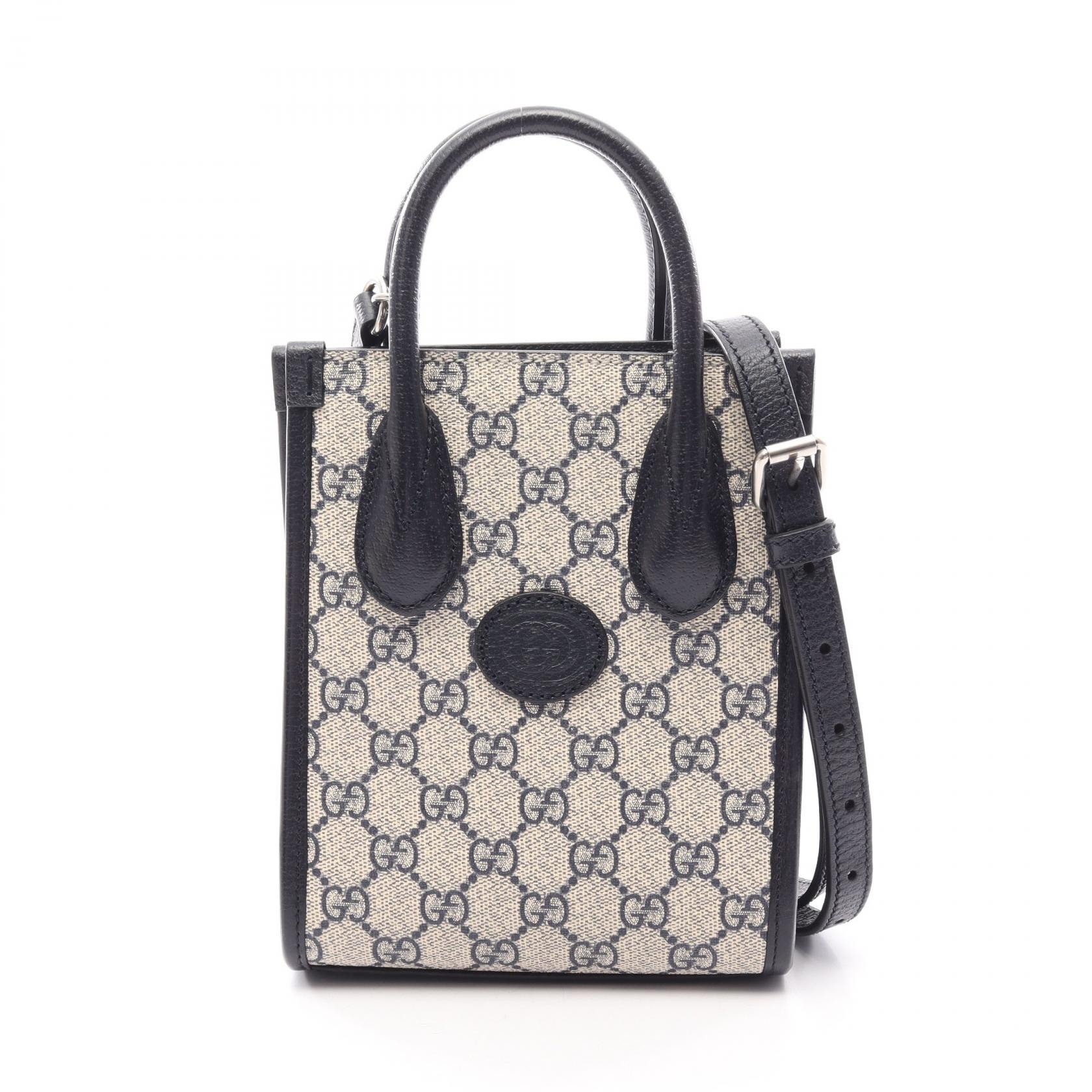 C (やや傷や汚れあり)】グッチ GUCCI インターロッキングG ミニトート 