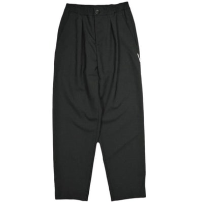 新品 MARNI マルニ 23AW Wool Tropical 1-Pleat Trousers ウールトロピカル1プリーツテーパードパンツ PAMA0317MU TW839 36 BLACK(00N99) 定価97,900円 イージー ボトムス g24975