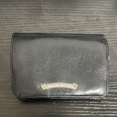 Chrome Hearts Joey by Fold Wallet / Heavy Leather "Black"