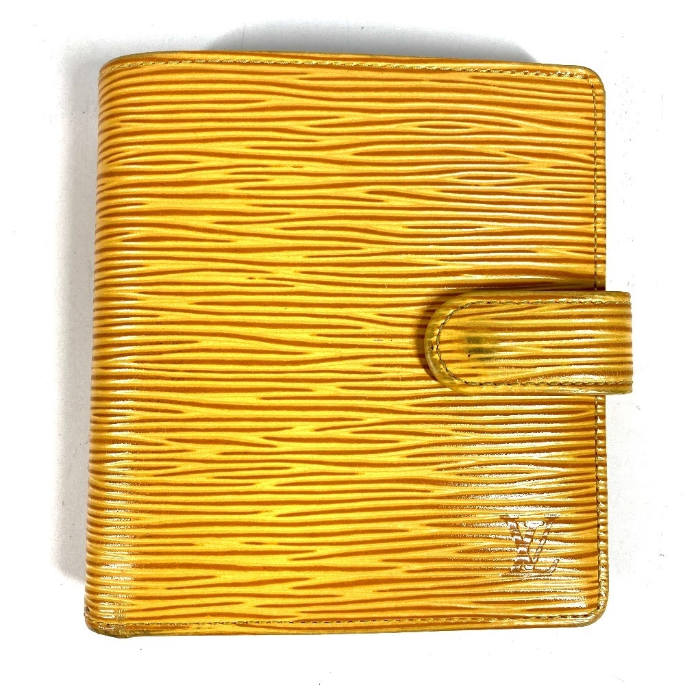 ルイヴィトン LOUIS VUITTON ポルト ビエ コンパクト M63559 エピ コンパクトウォレット 2つ折り財布 エピレザー タッシリイエロー イエロー