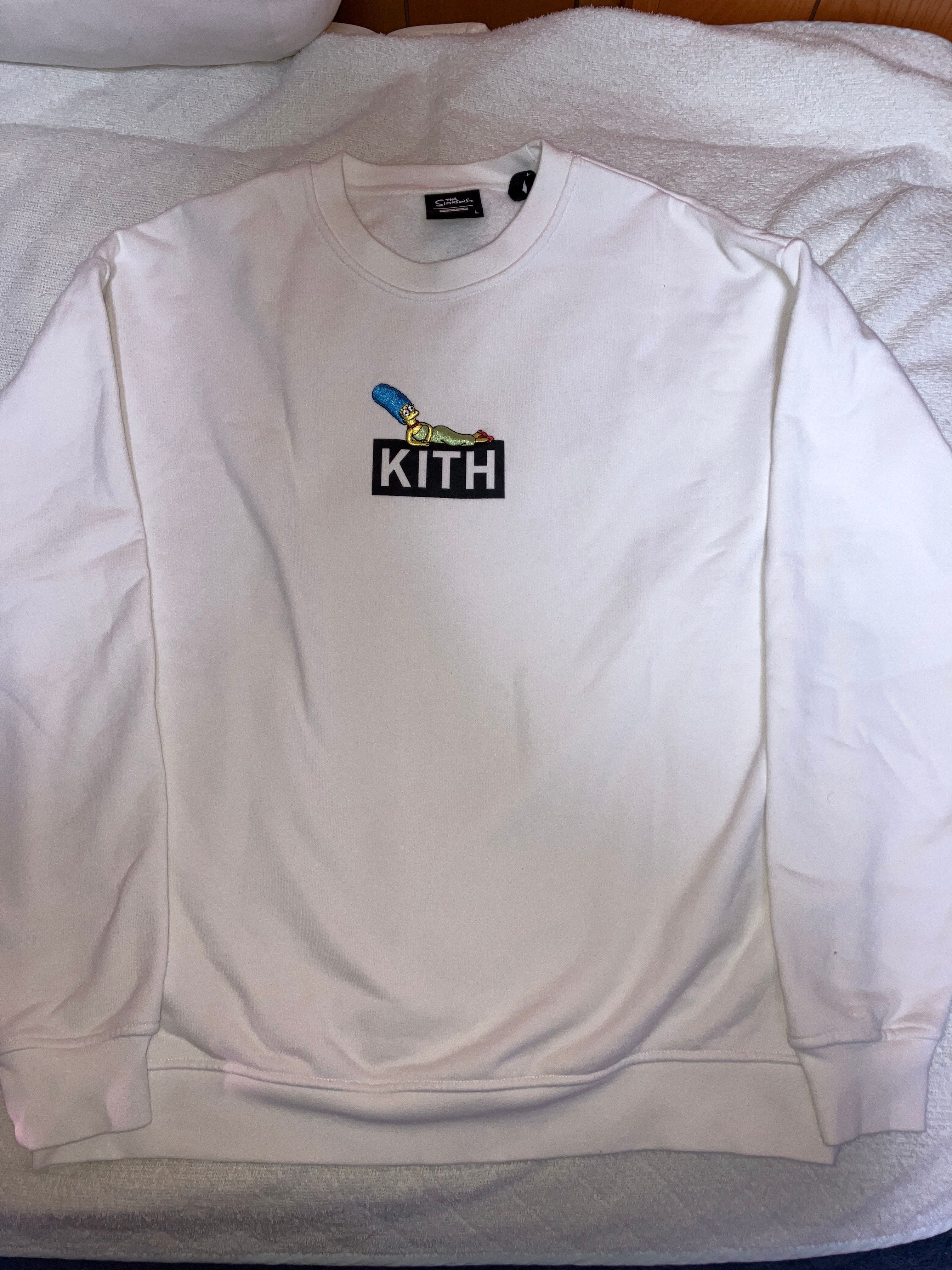 Kith The Simpsons Marge Box Logo Crewneck "White"