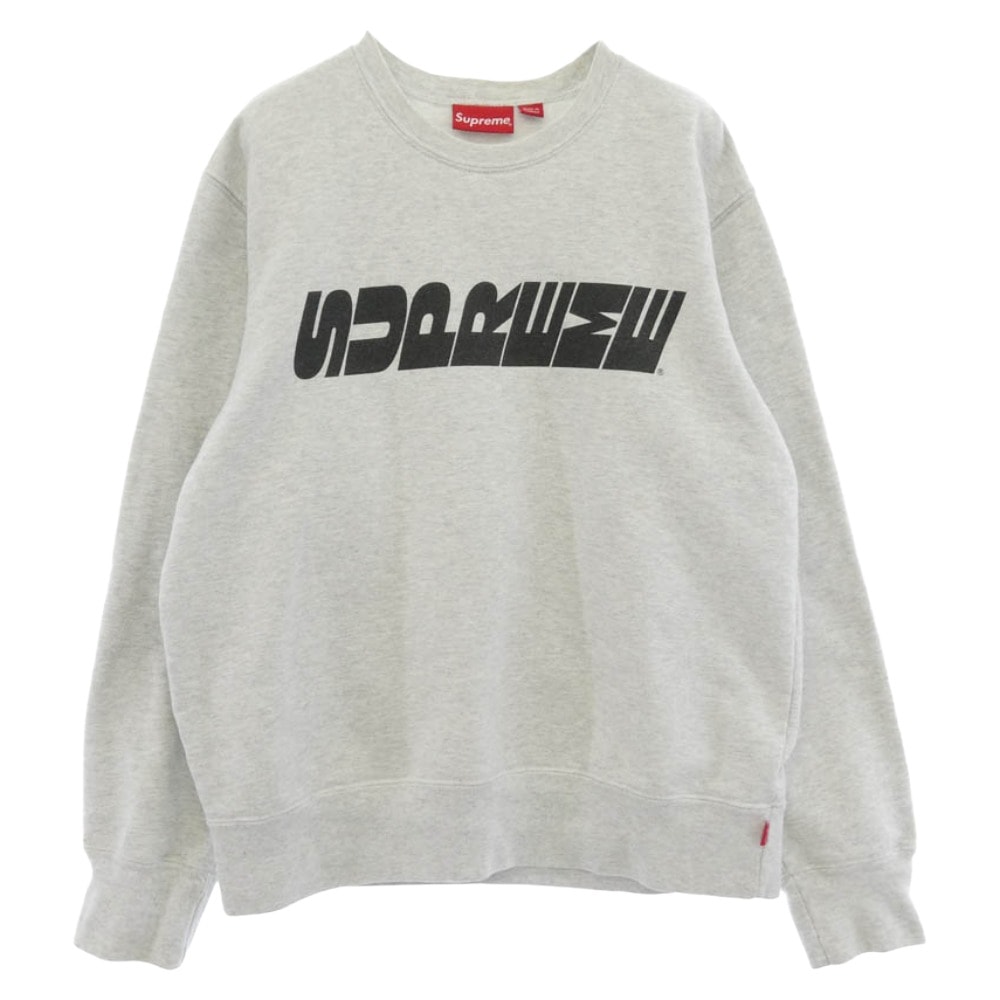 Supreme シュプリーム 19AW Breed Crewneck ロゴ プリント スウェット グレー系 S【中古】