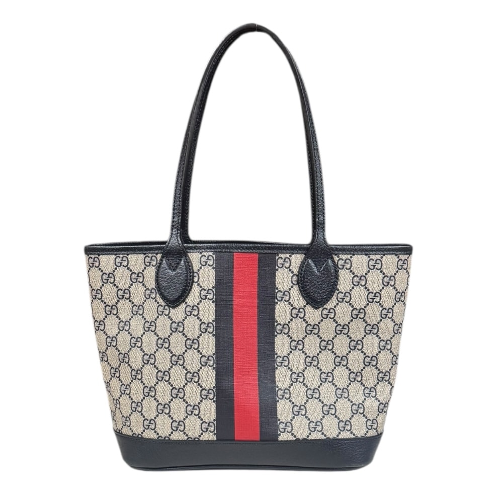 グッチ スモールトート オフィディア ハンドバッグ GGスプリームキャンバス 726762 ベージュ レディース GUCCI  中古