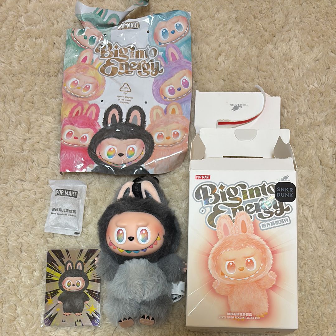 POP MART THE MONSTERS (LABUBU) Big into Energy Series Plush Pendant ID (Secret)