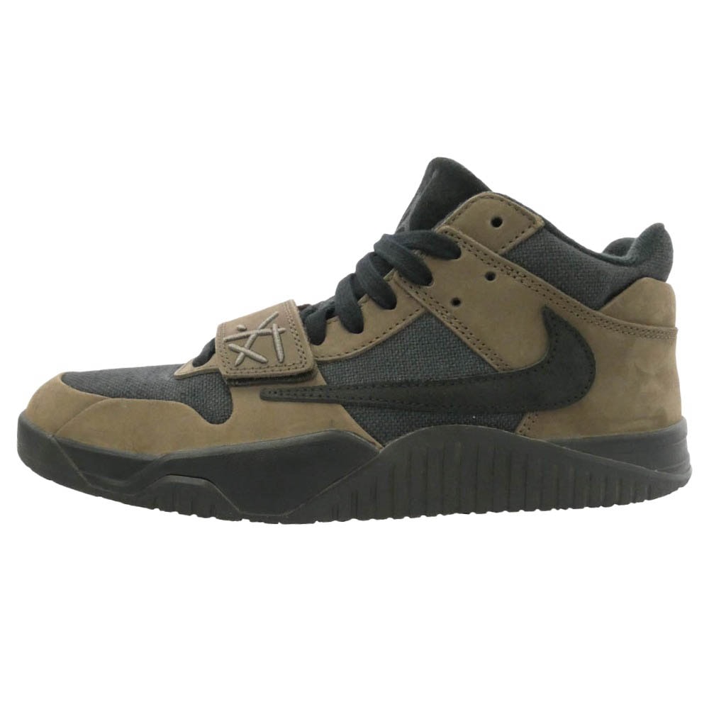 NIKE FZ8117-204 × Travis Scott Jordan Jumpman Jack TR CJ1 T-Rexx Black and Dark Mocha ローカット スニーカー ブラック系 ダークブラウン系 28cm【中古】