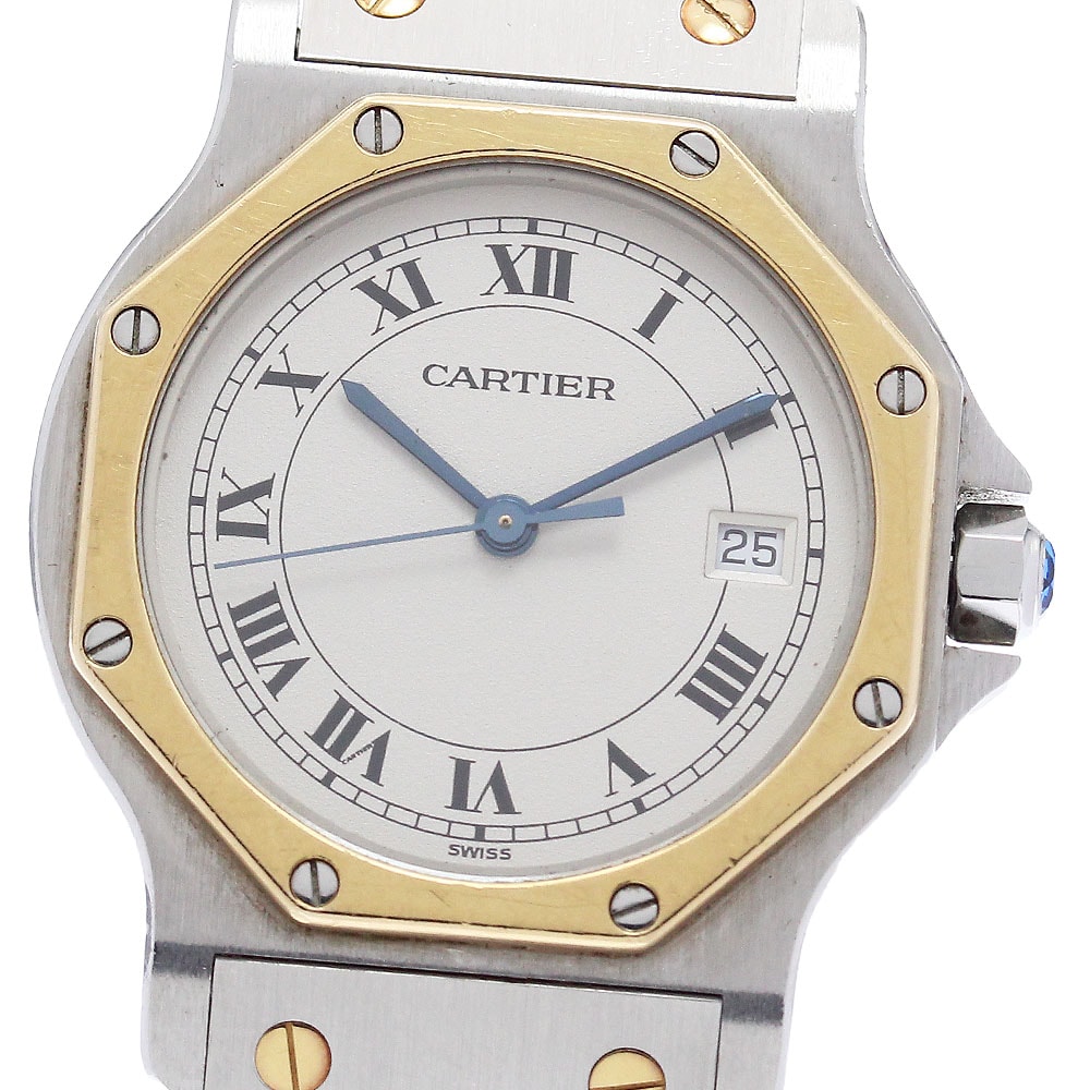 カルティエ サントスオクタゴン LM W2001583 メンズ 【中古】