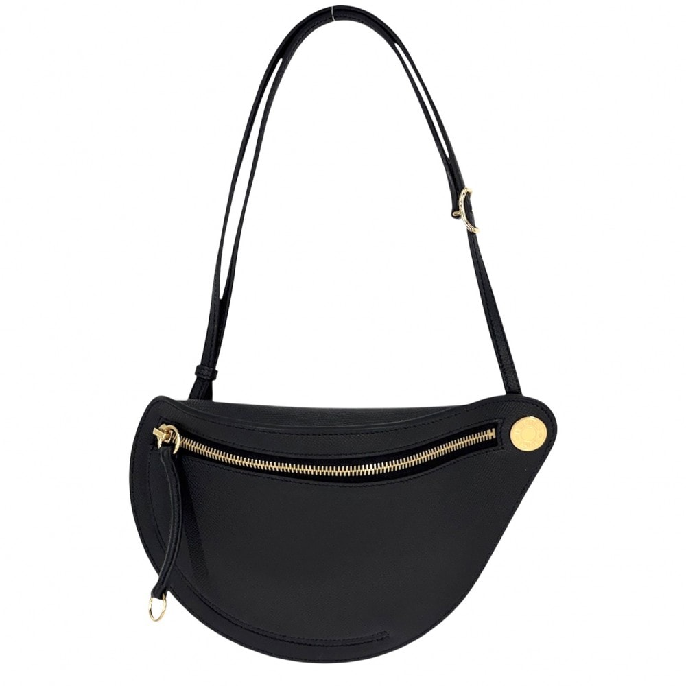 HERMES エルメス ショルダーバッグ プティットコース ポシェット 肩掛け 斜め掛け 本革 B ヴォーエプソン    ブラック 黒 ゴールド金具 レディース 美品 2023年【中古品】