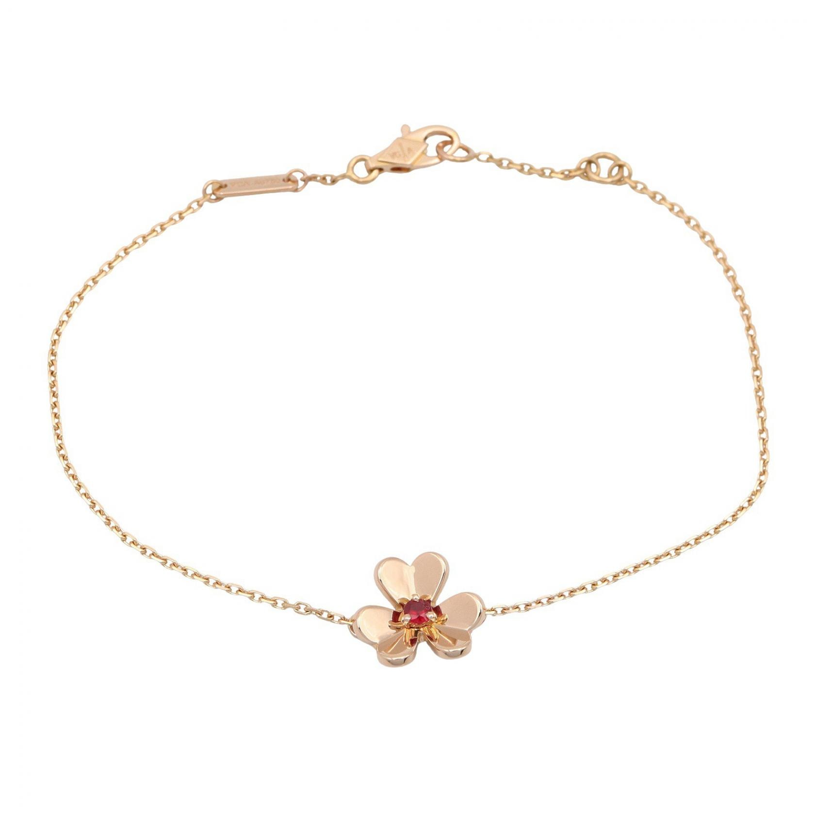 ヴァンクリーフ&アーペル Van Cleef & Arpels フリヴォル ミニ ルビー ブレスレット ブレスレット アクセサリー K18PG(ピンクゴールド) ルビー レディース レッド系 / ゴールド系 VCARP7S900 【中古】