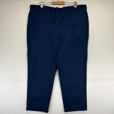 古着 ディッキーズ Dickies パンツ ワーク チノパン 大きいサイズ w44×L30 ネイビー系 メンズ