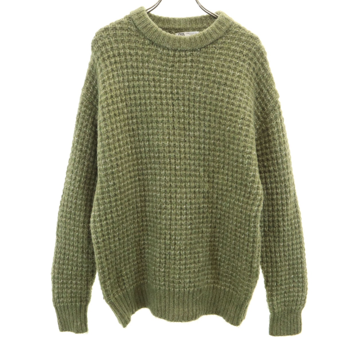 ZARA ザラ 長袖 セーター M グリーン系 ニット