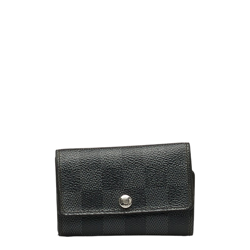ルイ ヴィトン ダミエ グラフィット ミュルティクレ6 キーケース N62662 ブラック PVC レザー メンズ LOUIS VUITTON 中古