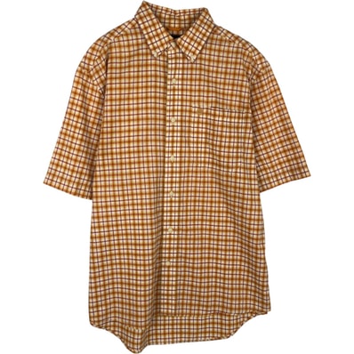 古着 90~00年代 ティンバーランド Timberland 半袖 ボタンダウン チェックシャツ メンズM相当/eaa632782