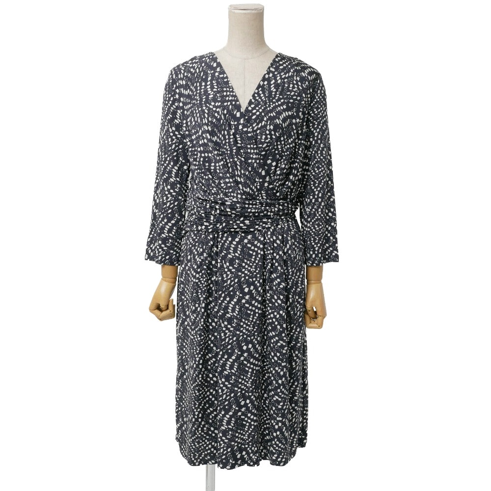 Max Mara Studio マックスマーラ ストゥディオ ワンピース サイズL ジャージー カシュクール ブランド古着【中古】20260520/RA9421