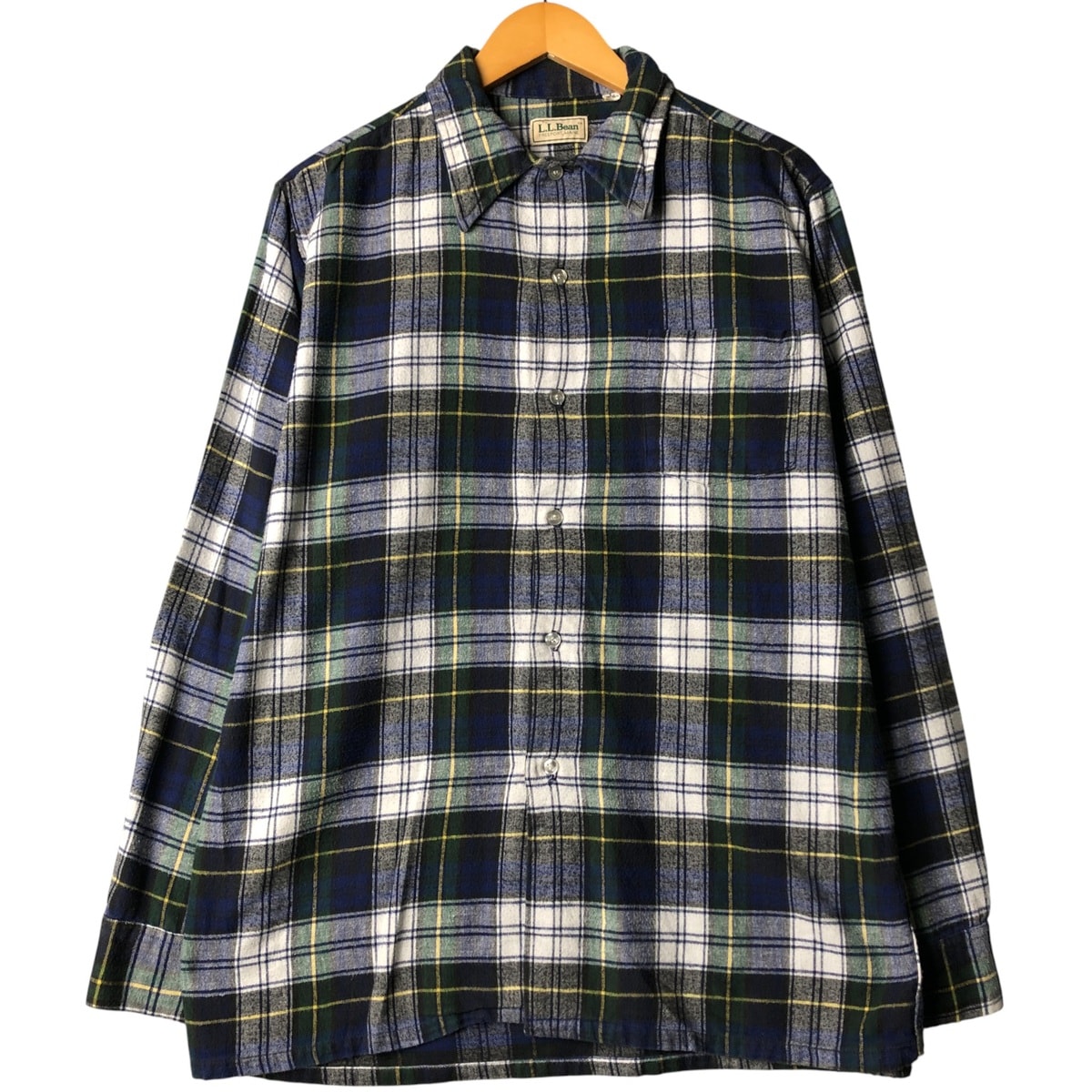 古着 90年代 エルエルビーン L.L.Bean 長袖 ライトネルチェックシャツ メンズL相当 ヴィンテージ/eaa594204