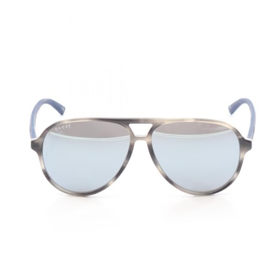 グッチ GUCCI サングラス 衣料品 プラスチック メンズ グレー系 / ネイビー系 GG0423S10 【新品】