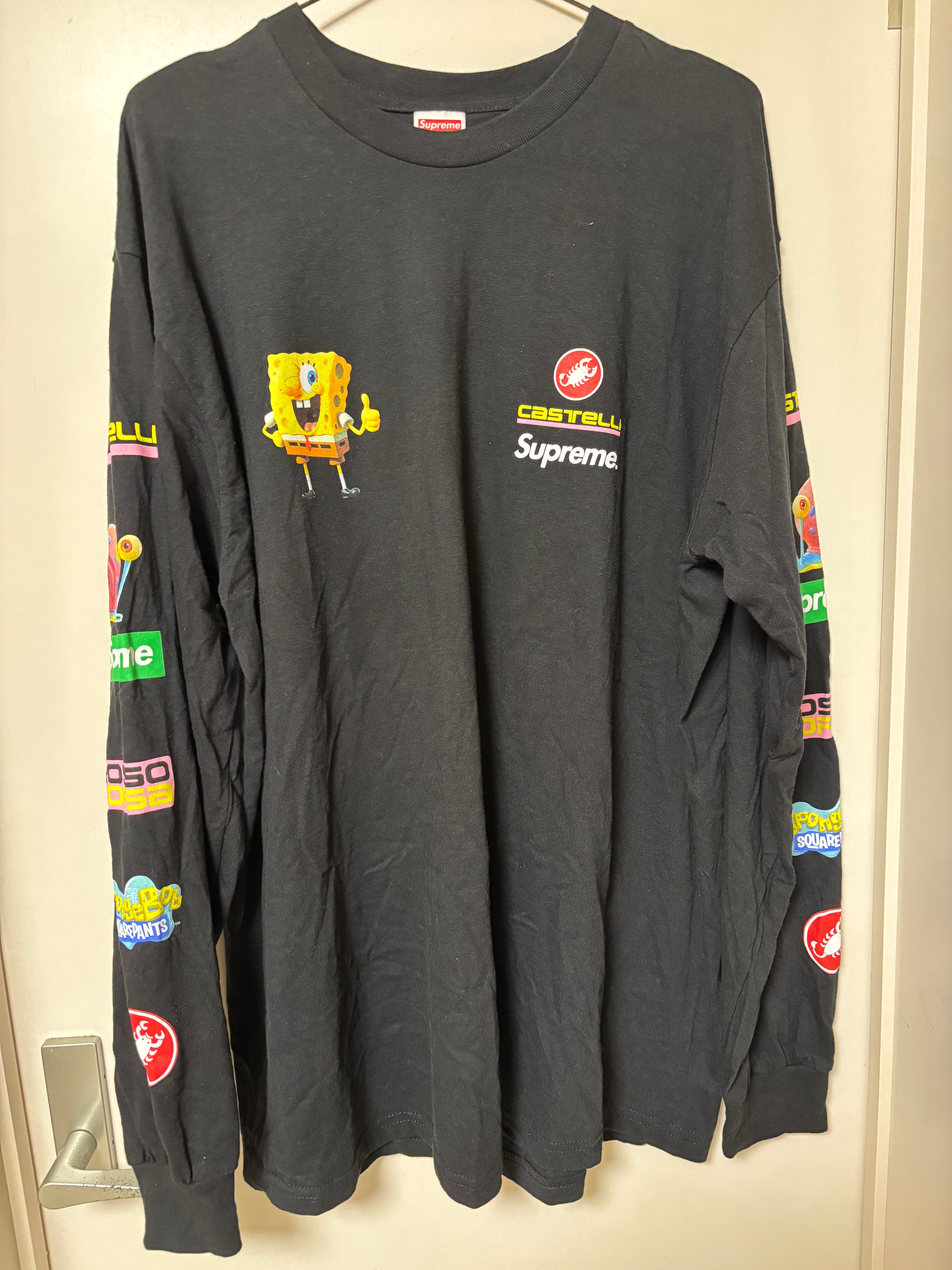 Supreme x SpongeBob Castelli Racing L/S Tee 