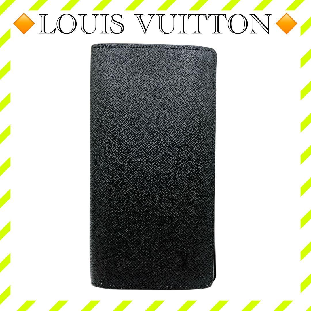 Louis Vuitton Brazza Wallet Taiga "Noir"