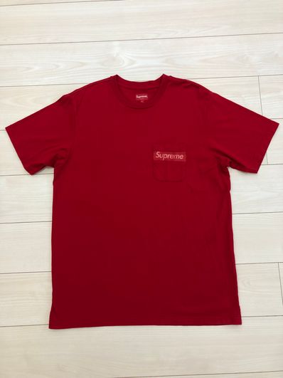 Supreme Mesh Stripe Pocket Tee "Red"