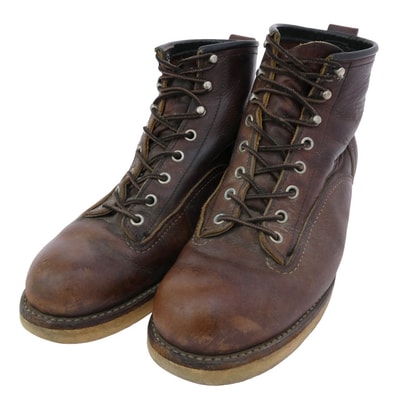 RED WING レッドウィング ブーツ 2906 LINEMAN BOOTS ラインマン ブーツ ブラウン系 US8.5【中古】