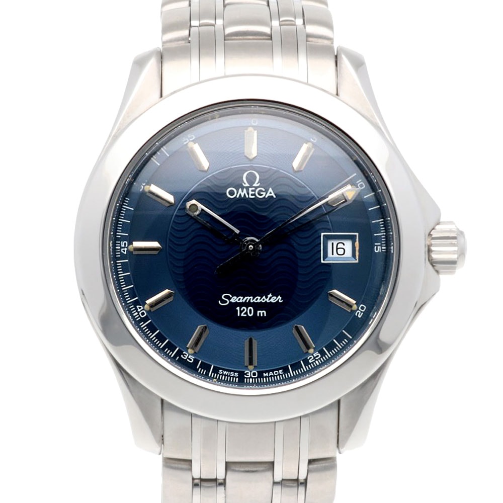 オメガ シーマスター 腕時計 時計 ステンレススチール クオーツ 磨き直し済 55041XXX メンズ 1年保証 OMEGA 中古