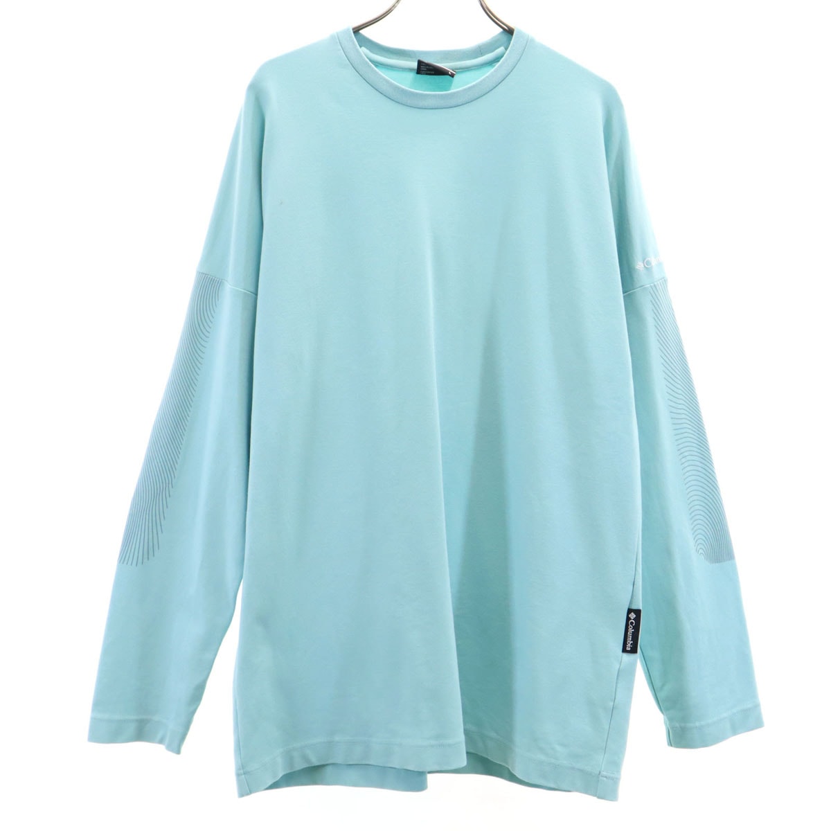 Columbia コロンビア 長袖 Tシャツ L 水色 ロンT アウトドア