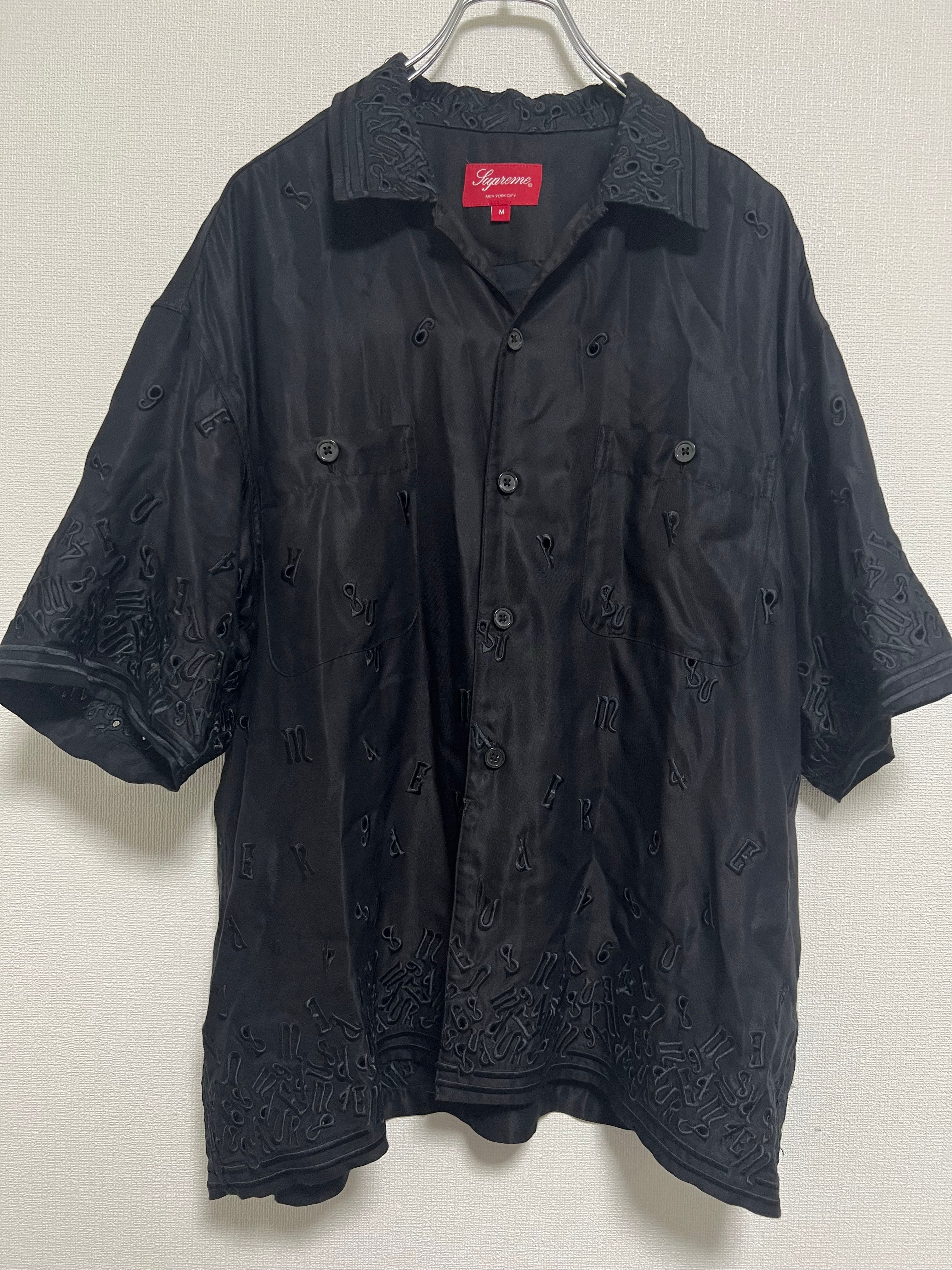 Supreme Nouveau Embroidered S/S Shirt "Black"