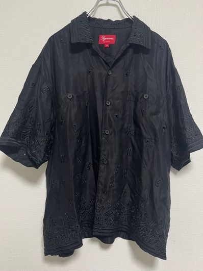 Supreme Nouveau Embroidered S/S Shirt "Black"