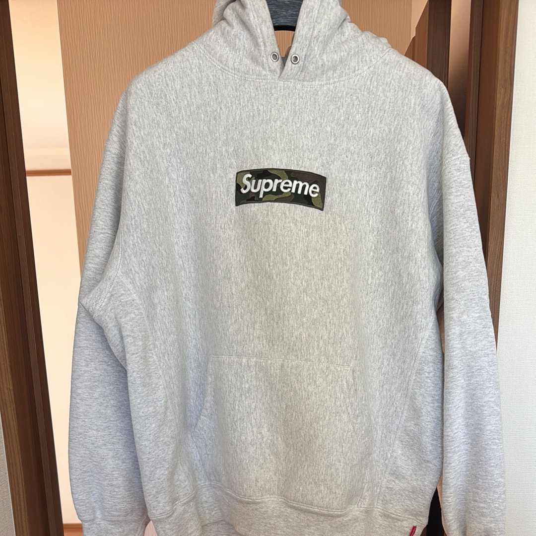Supreme Box Logo Hooded Sweatshirt "Ash Grey" (23FW)