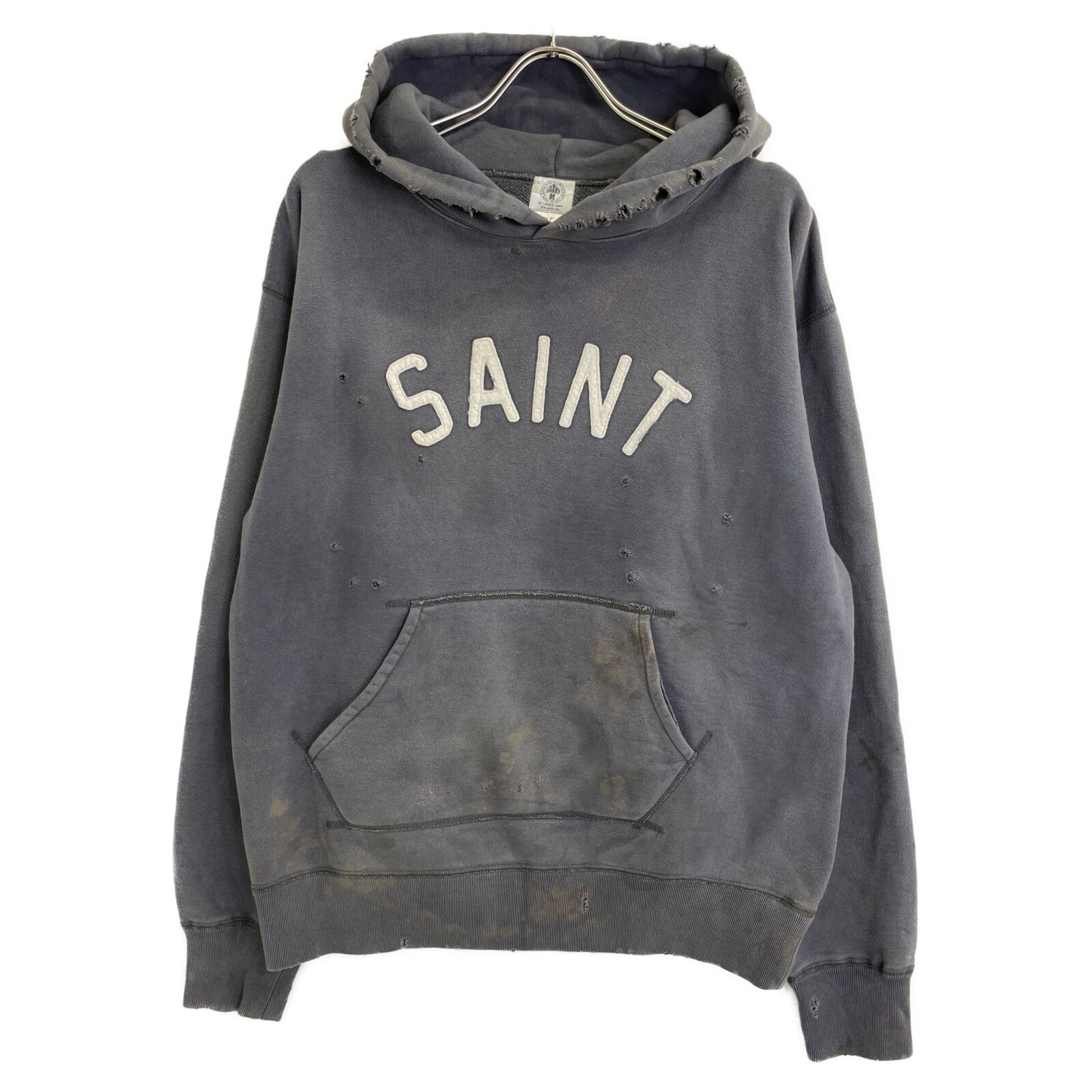 セントマイケル 21SS SM-S21-0000-019 ｸﾞﾚｰ HOLY RELICS HOODIE L