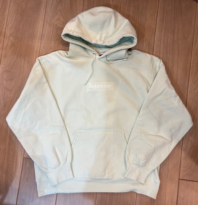 Supreme Box Logo Hooded Sweatshirt "Light Green" (23FW)