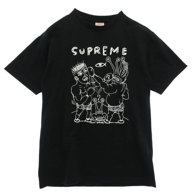 Supreme シュプリーム 12SS Eternal Fight ダニエル ジョンストン Tシャツ ブラック系 S【中古】