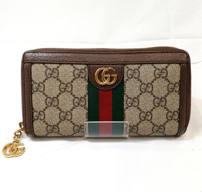 GUCCI Ophidia GG Zip Around Wallet