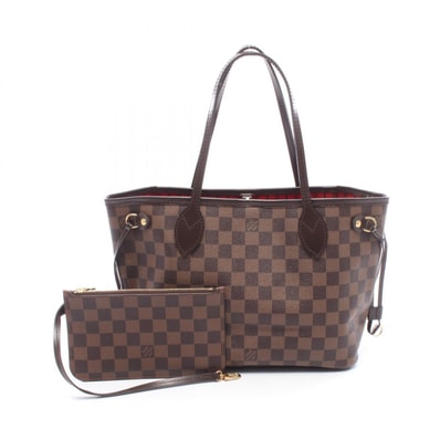 ルイ・ヴィトン LOUIS VUITTON ネヴァーフルPM ダミエエベヌ トートバッグ バッグ PVCコーティングキャンバス レザー レディース ブラウン系 N41359 【中古】