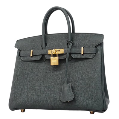 ★SALE【6fb2955-g】エルメス ハンドバッグ バーキン25 トゴ グリミスティ ゴールド金具 G刻印【中古】レディース