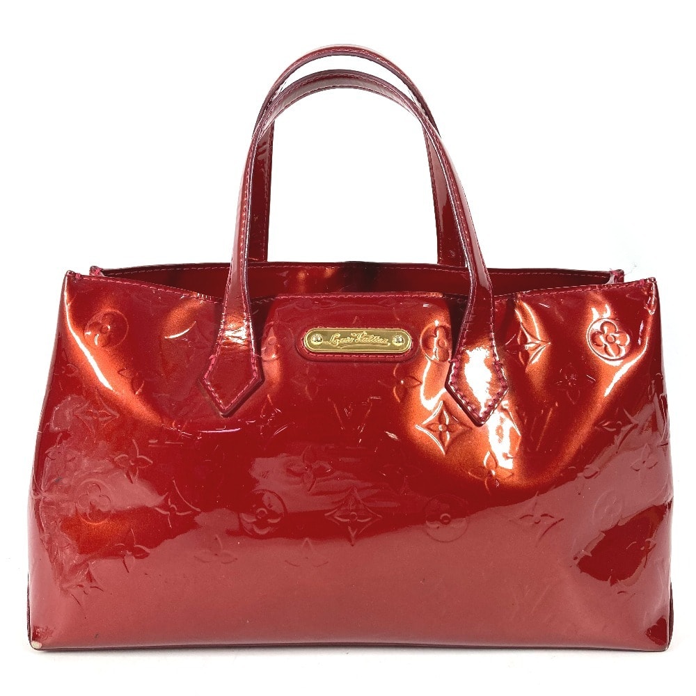 ルイヴィトン LOUIS VUITTON ウィルシャーPM ウィルシャー PM M93642 モノグラムヴェルニ カバン ハンドバッグ トートバッグ モノグラムヴェルニキャンバス ポムダムール レッド