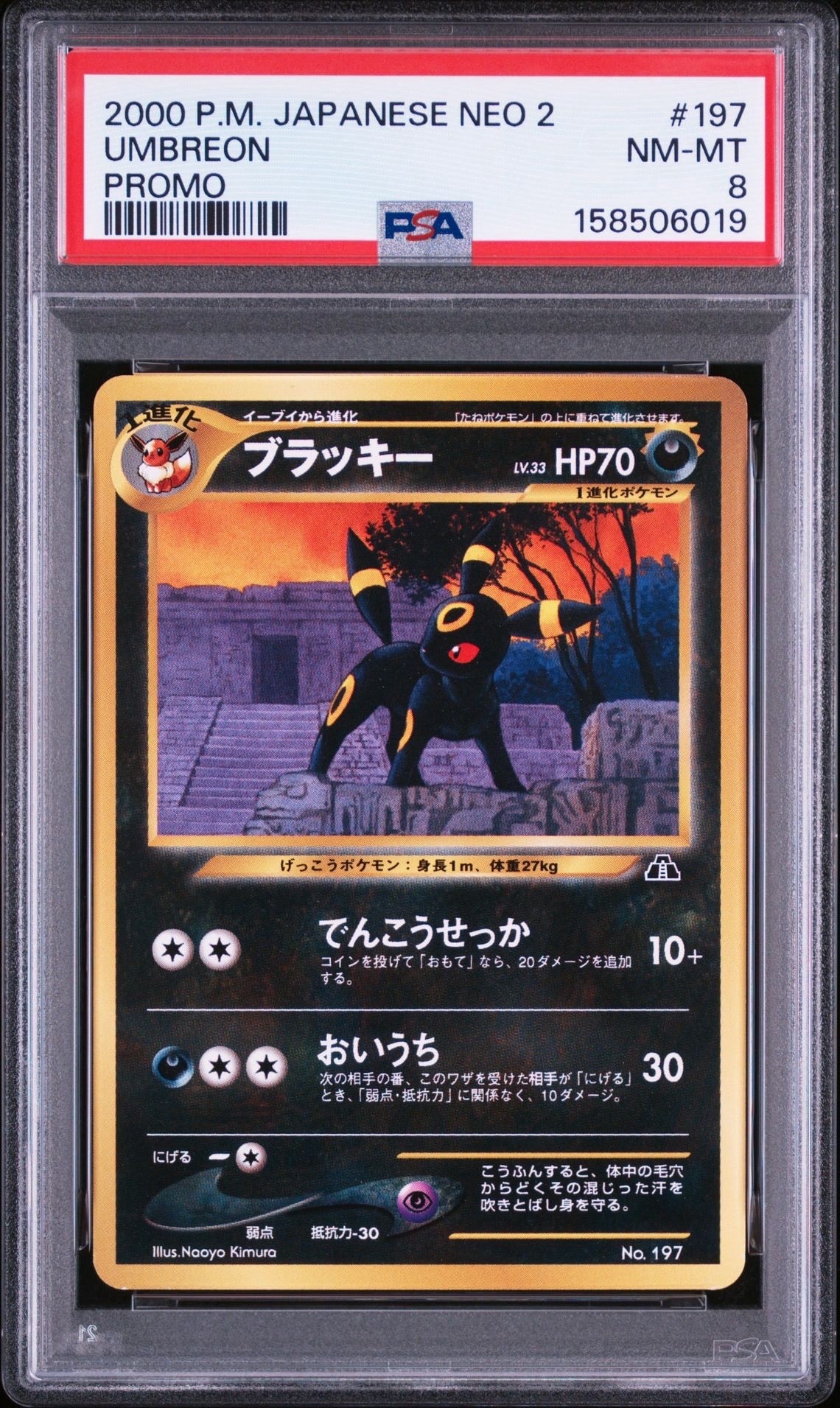 PSA9】ブラッキープレミアムファイル2: 旧裏[neoP2 No.197](プレミアム