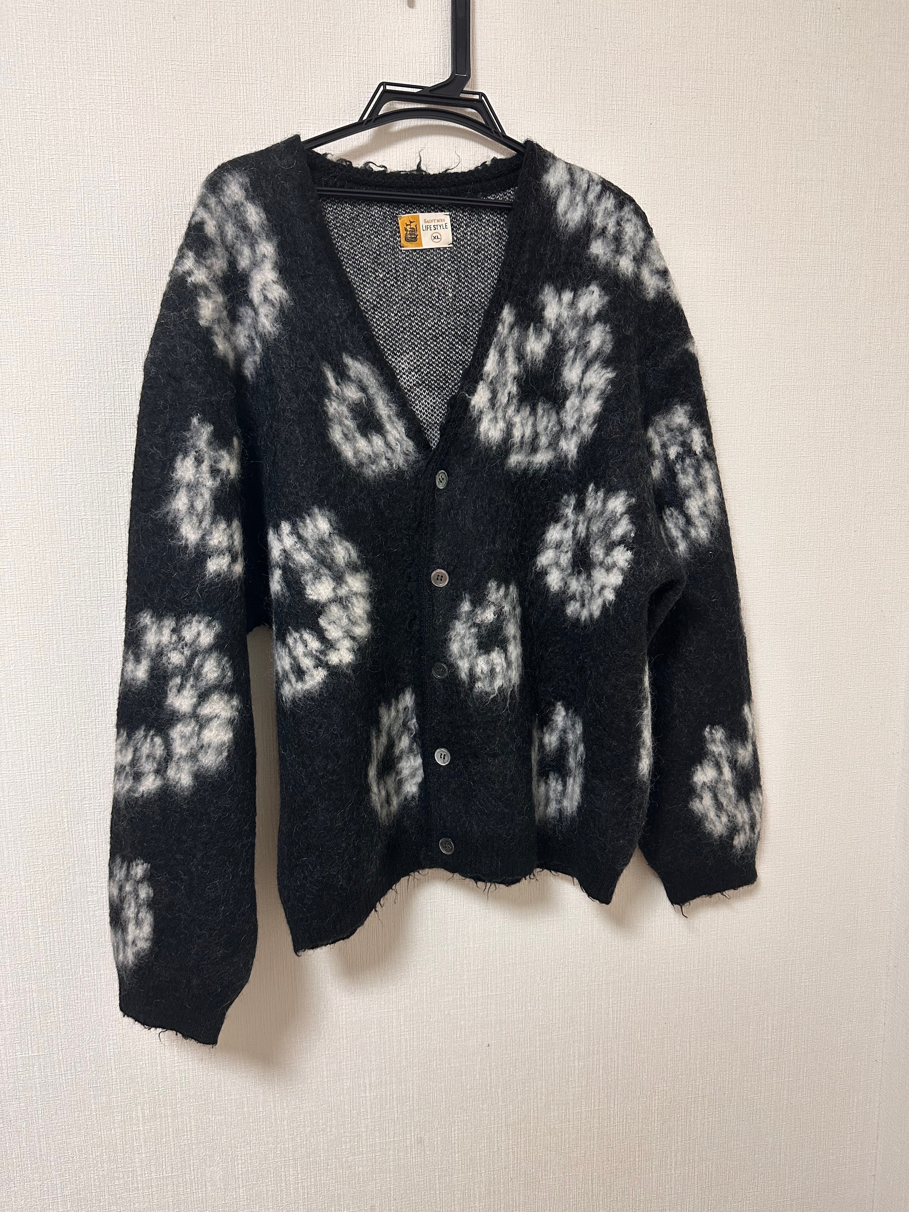 SAINT Mxxxxxx x Denim Tears DT_Mh Cardigan_CT Wreath "Black"