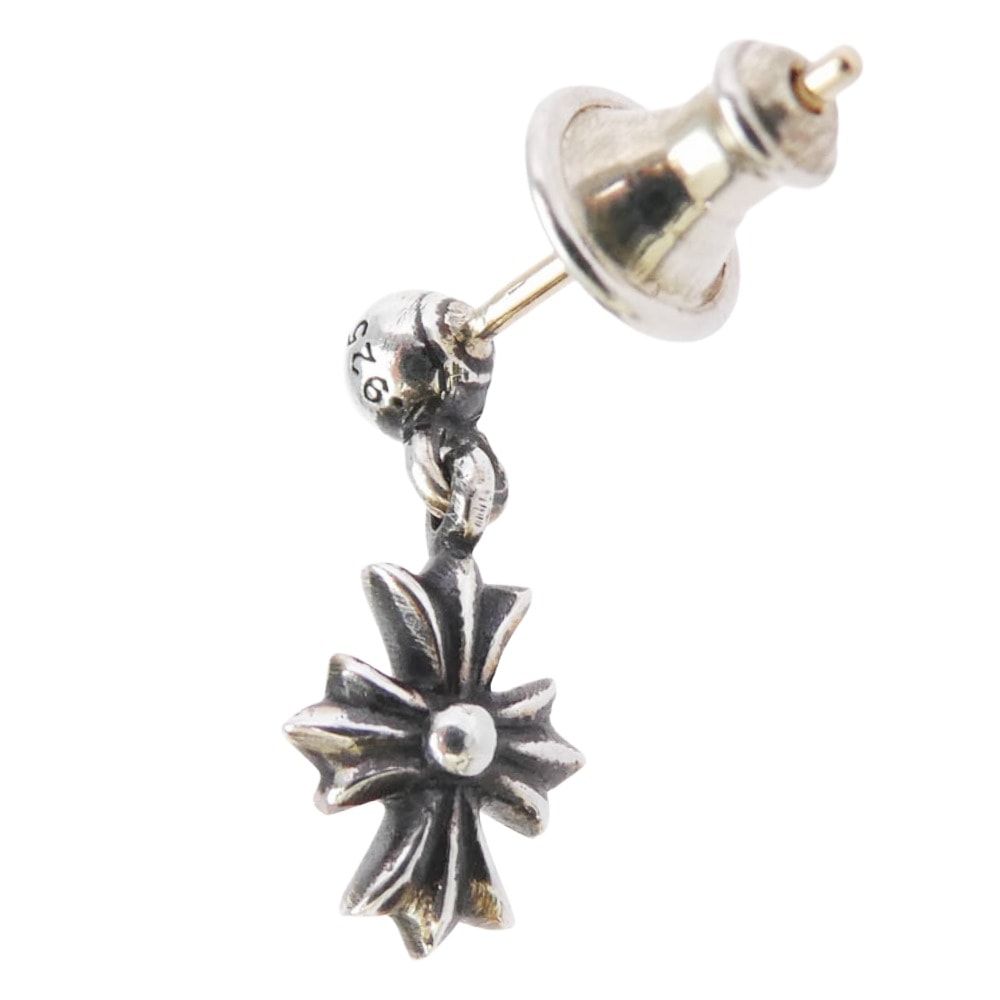 Chrome Hearts Tiny E CH Plus Drop Earrings "Silver"