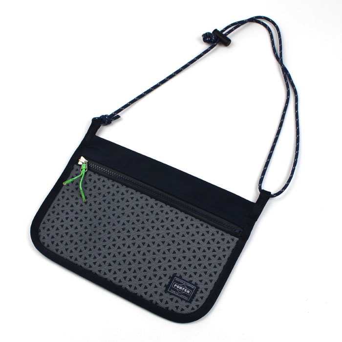 PORTER ポーター ヘキサリア サコッシュ ショルダーバッグ ネイビー 682-17954 メンズ【中古】【美品】