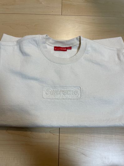 Supreme Cutout Logo Crewneck "Natural"
