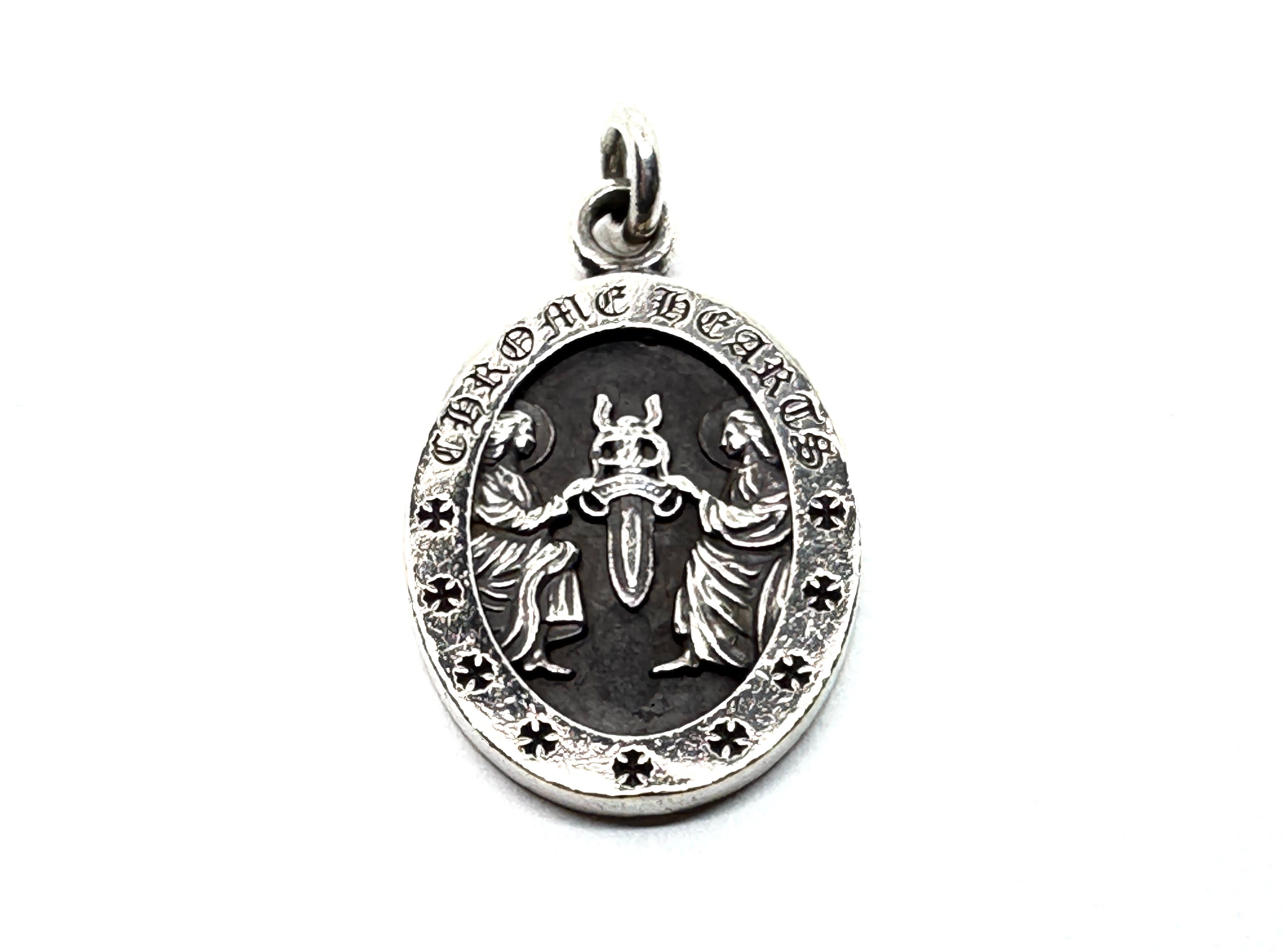 Chrome Hearts Oval Angel Medal Charm "Silver"
