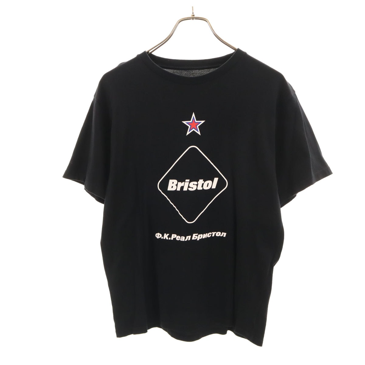 F.C.Real Bristol エフシーレアルブリストル 日本製 半袖 Tシャツ S ブラック