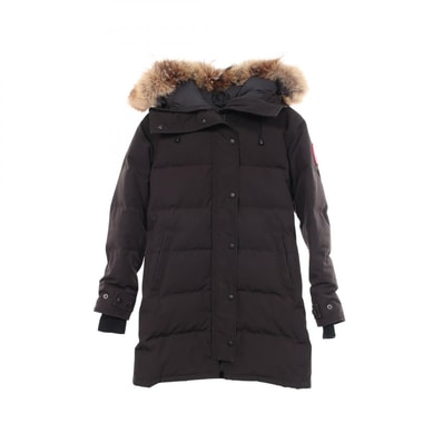 カナダグース CANADA GOOSE SHELBURNE PARKA シェルバーン パーカ フード付き ダウンジャケット 衣料品 アウター コットン ポリエステル レディース ブラック系 3802LA 【中古】